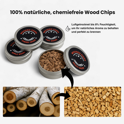 Holzchips Nachfüllset 4 Stück